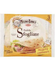 Mulino Bianco 3 Piadelle Sfogliate 330g